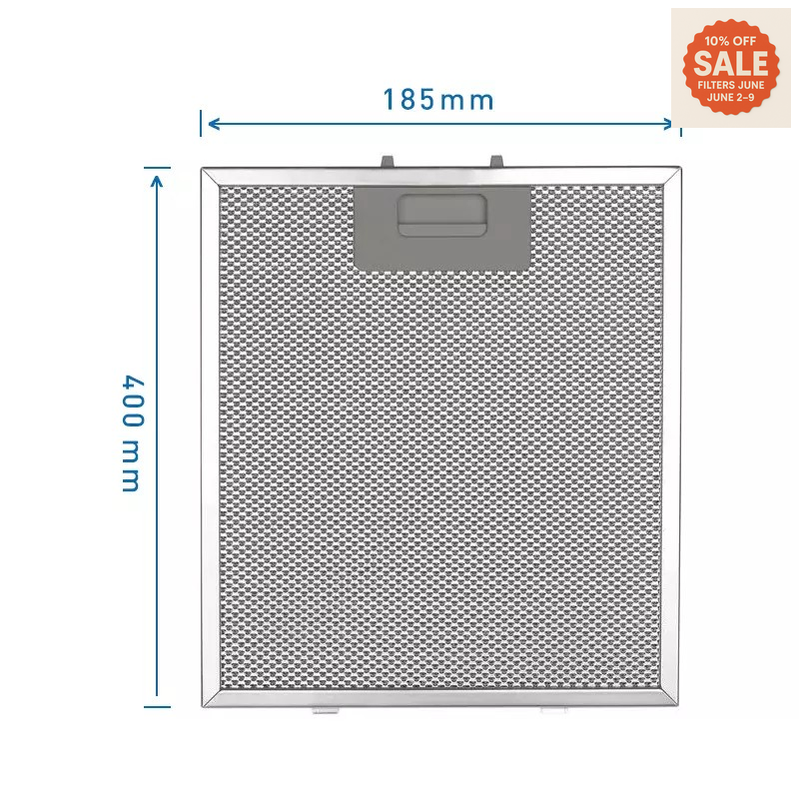 Universal Range Hood Filter – Aluminium Mesh 185 mm x 400 mm Brandnew Rangehood filter