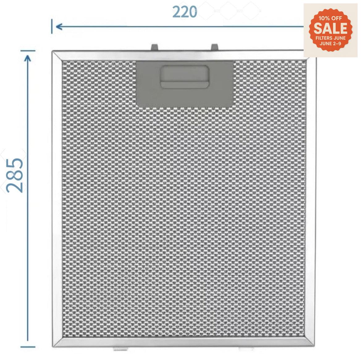 Universal Range Hood Filter – Aluminium Mesh 220 mm x 285 mm Brandnew Rangehood filter
