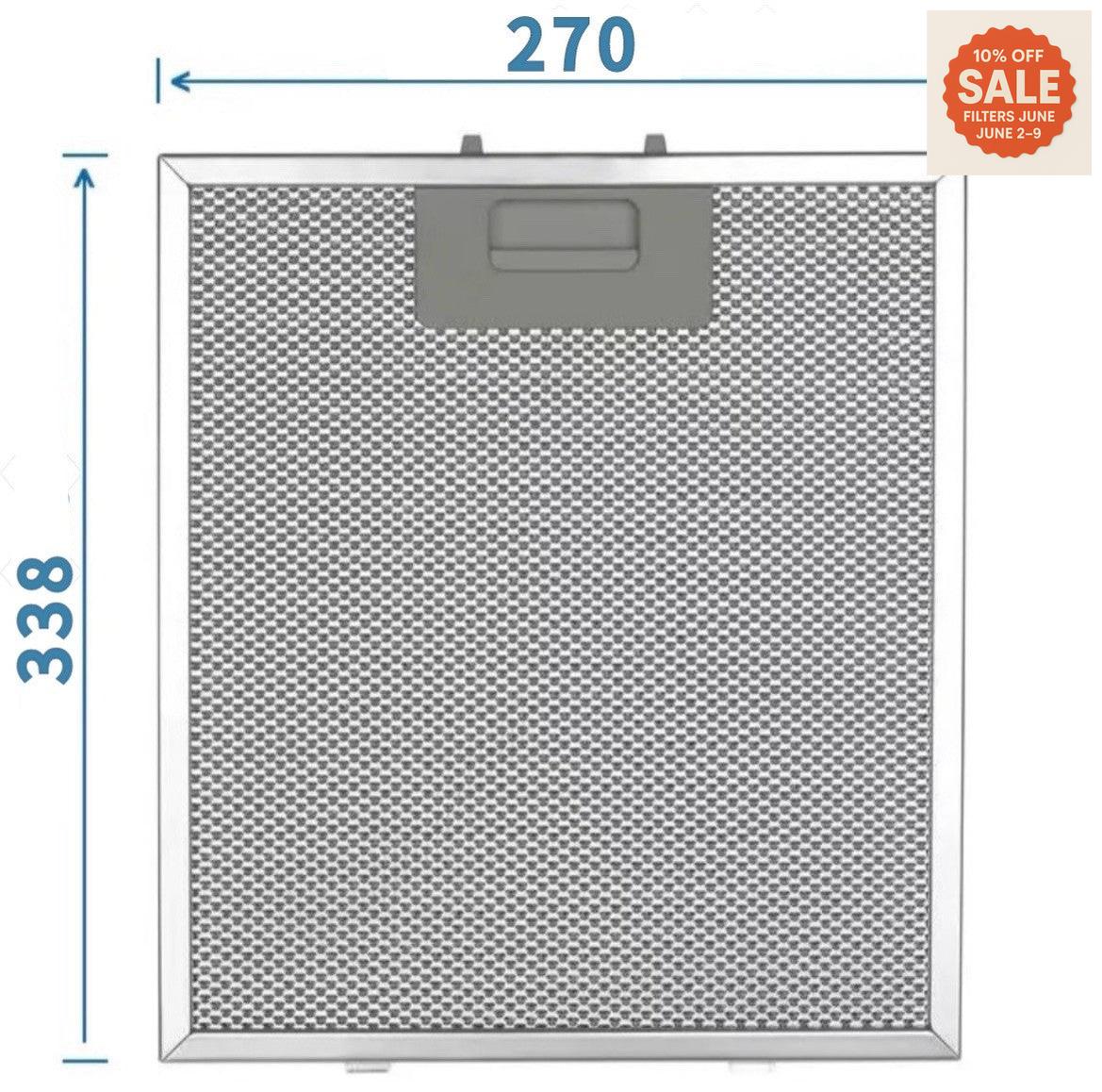 Universal Range Hood Filter – Aluminium Mesh 270 mm x 338 mm Brandnew Rangehood filter