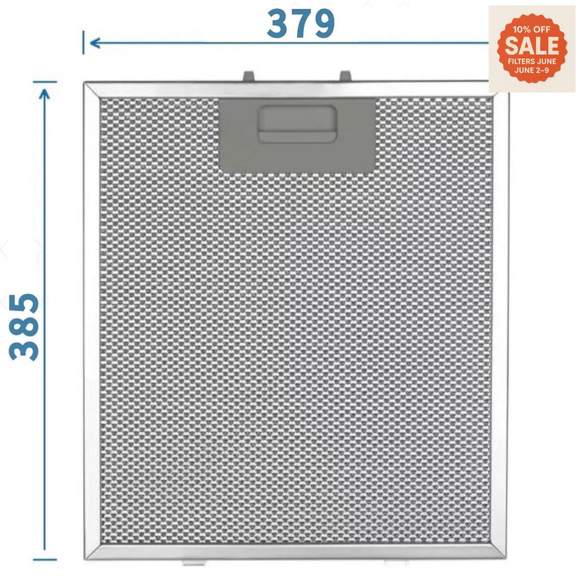 Universal Range Hood Filter – Aluminium Mesh 379 mm x 385 mm Brandnew Rangehood filter