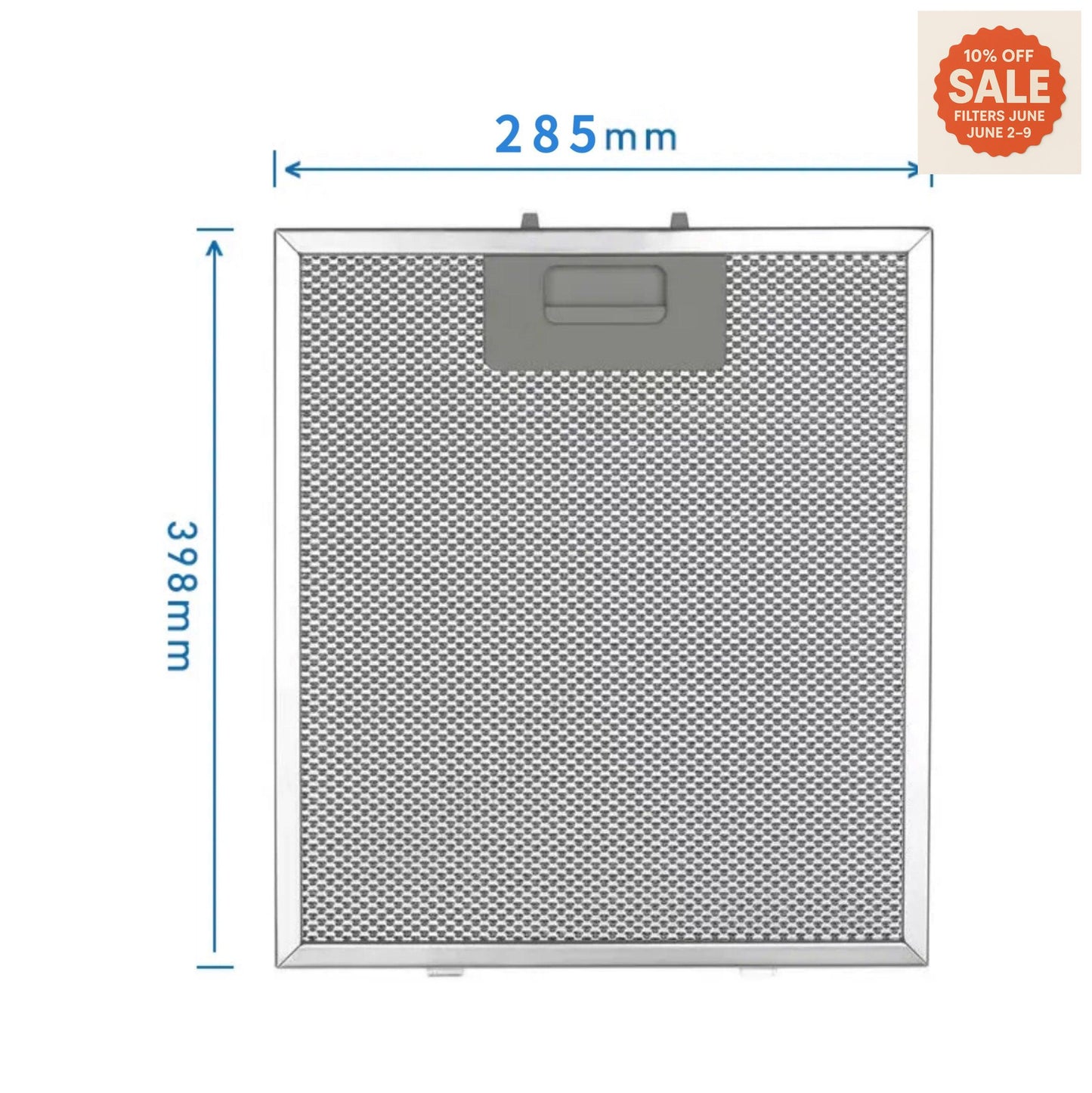 Universal Range Hood Filter – Aluminium Mesh 285 mm x 398 mm Brandnew Rangehood filter