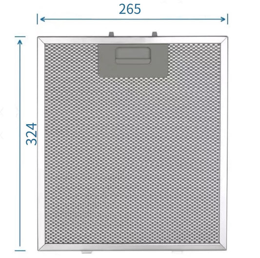 Universal Range Hood Filter – Aluminium Mesh 265 mm x 324 mm Brandnew Rangehood filter