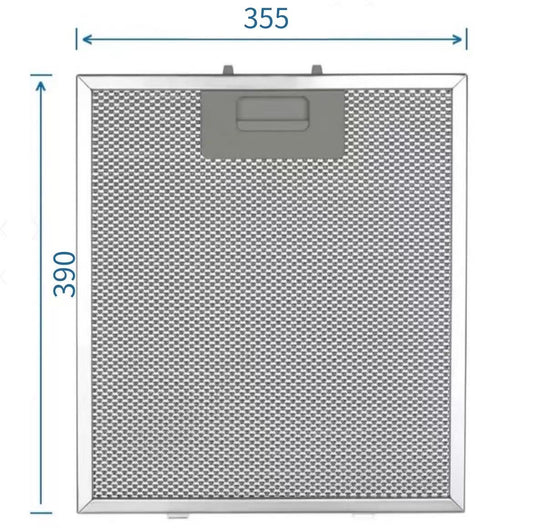 Universal Range Hood Filter – Aluminium Mesh 355 mm x 390 mm Brandnew Rangehood filter